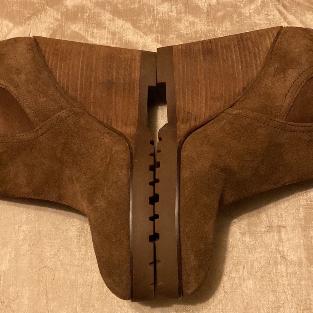 Michael Kors Thea Tan Suede Wedge Booties - Picture 3 of 6